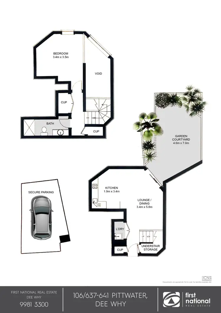 Floorplan of Homely unit listing, 106/637-641 Pittwater Road, Dee Why NSW 2099