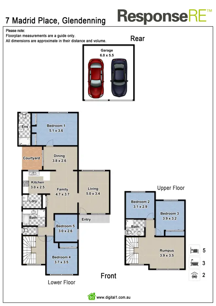 Floorplan of Homely house listing, 7 Madrid Place, Glendenning NSW 2761