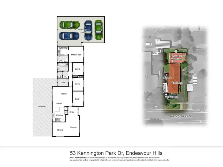 Floorplan of Homely house listing, 53 Kennington Park Drive, Endeavour Hills VIC 3802