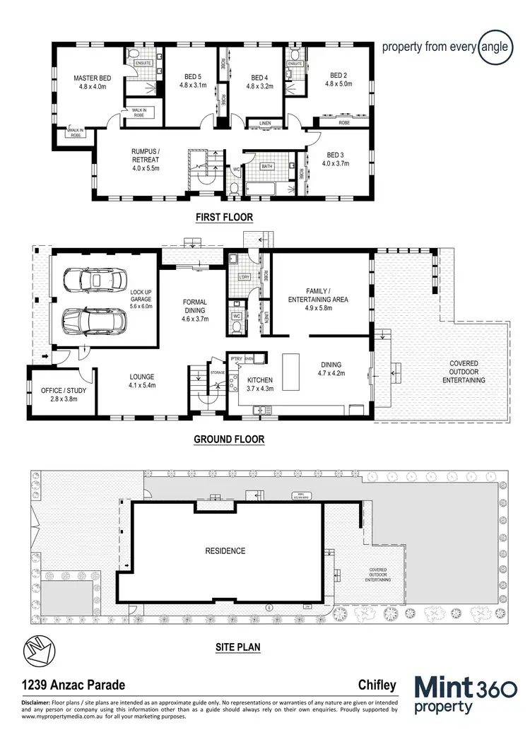 Floorplan of Homely house listing, 1239 Anzac Parade, Chifley NSW 2036