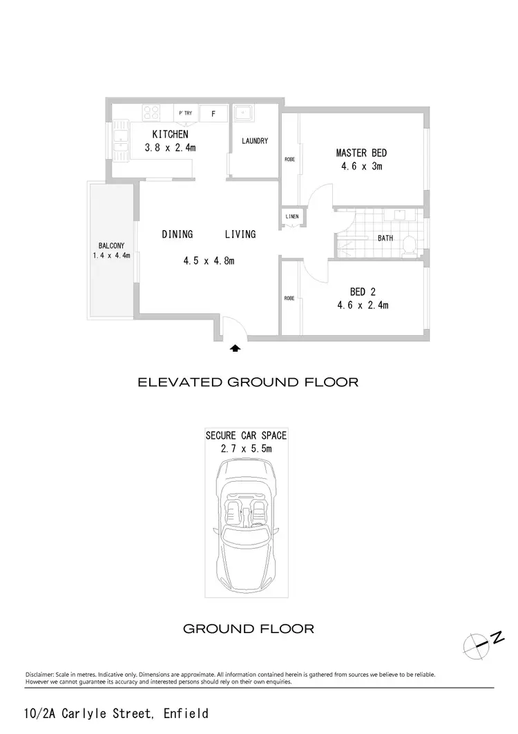 Floorplan of Homely apartment listing, 10/2a Carlyle Street, Enfield NSW 2136
