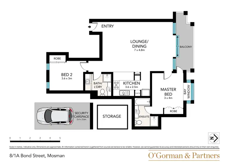 Floorplan of Homely apartment listing, 8/1A Bond Street, Mosman NSW 2088