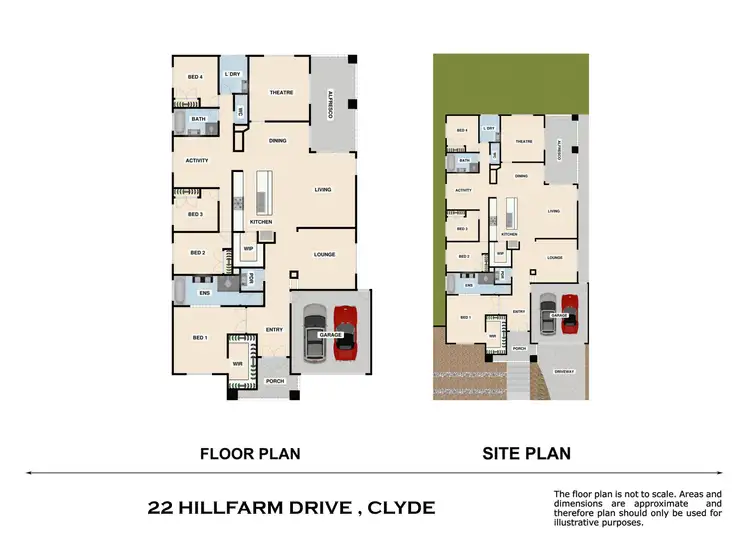 Floorplan of Homely house listing, 22 Hill Farm Drive, Clyde VIC 3978