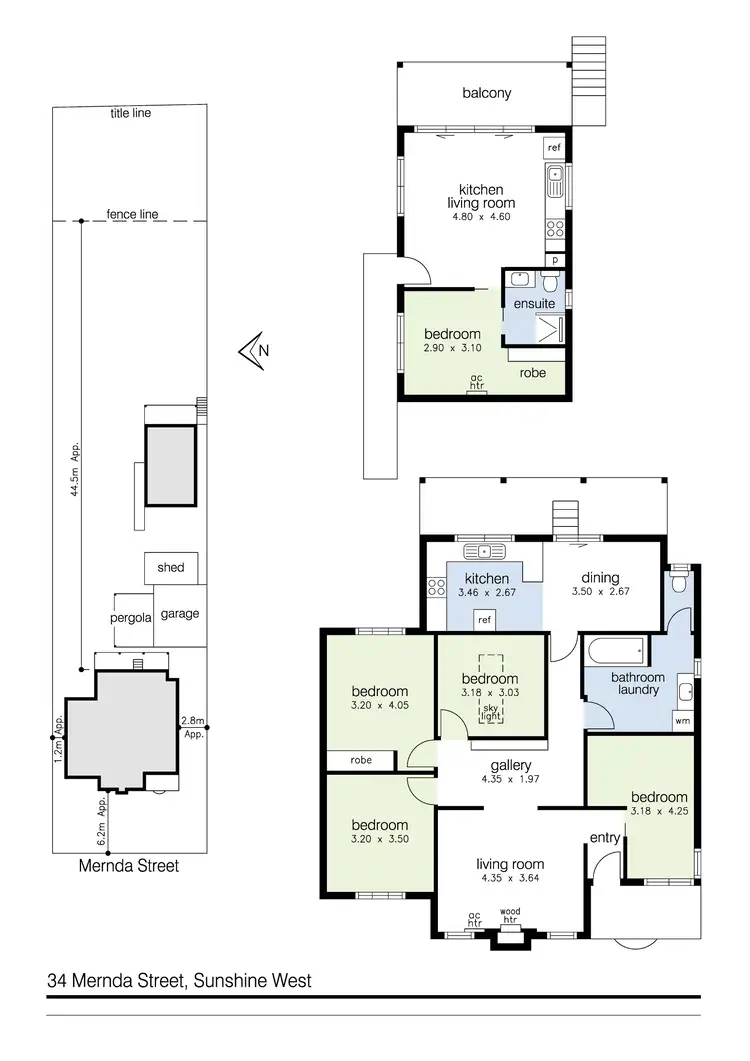 Floorplan of Homely house listing, 34 Mernda Street, Sunshine West VIC 3020