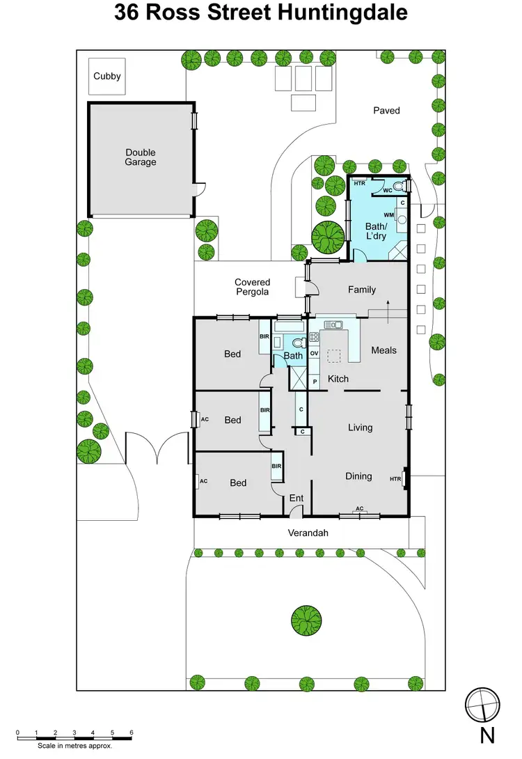 Floorplan of Homely house listing, 36 Ross Street, Huntingdale VIC 3166