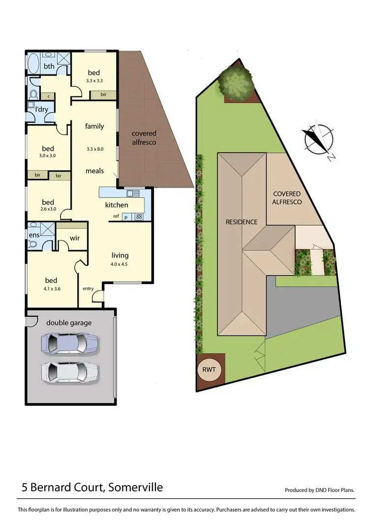 Floorplan of Homely house listing, 5 Bernard Court, Somerville VIC 3912