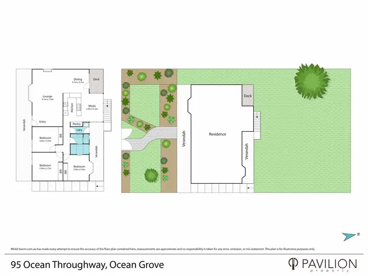 Floorplan of Homely house listing, 95 Ocean Throughway, Ocean Grove VIC 3226