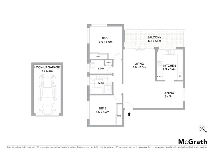 Floorplan of Homely apartment listing, 13/6-8 Melvin Street, Beverly Hills NSW 2209