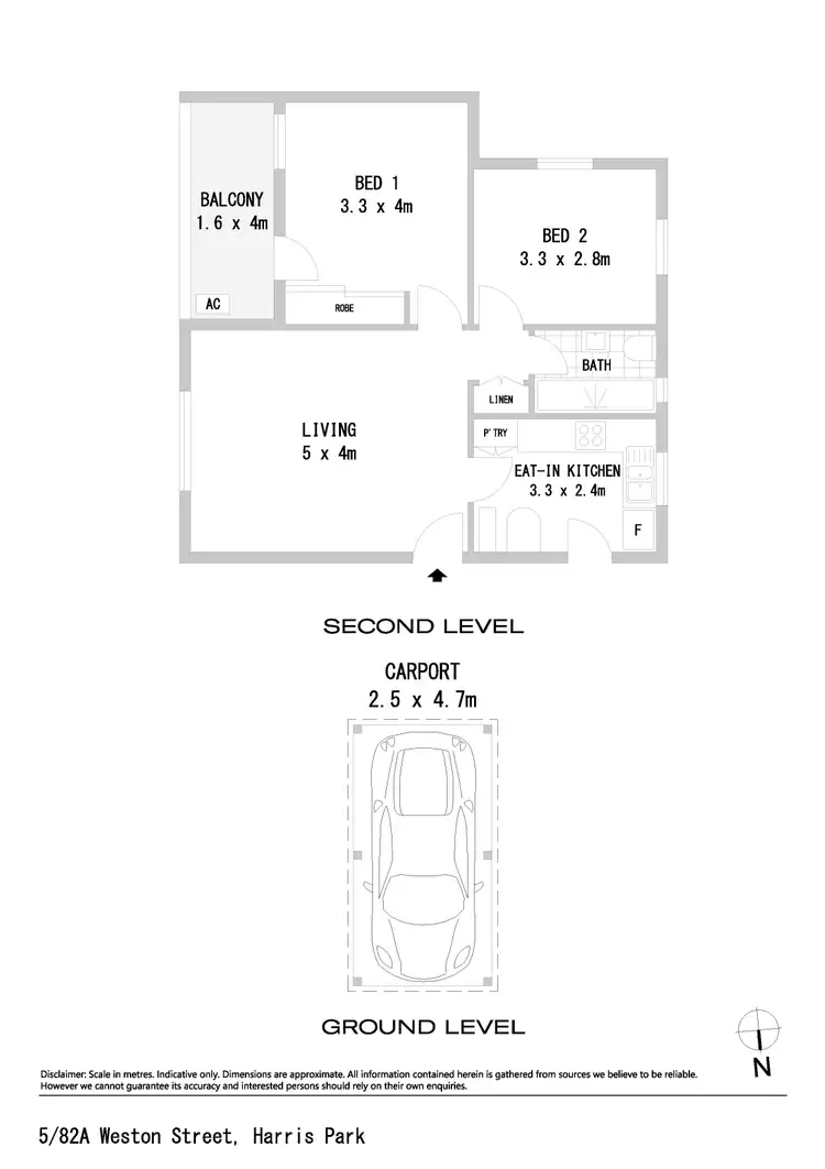 Floorplan of Homely apartment listing, 5/82a Weston Street, Harris Park NSW 2150