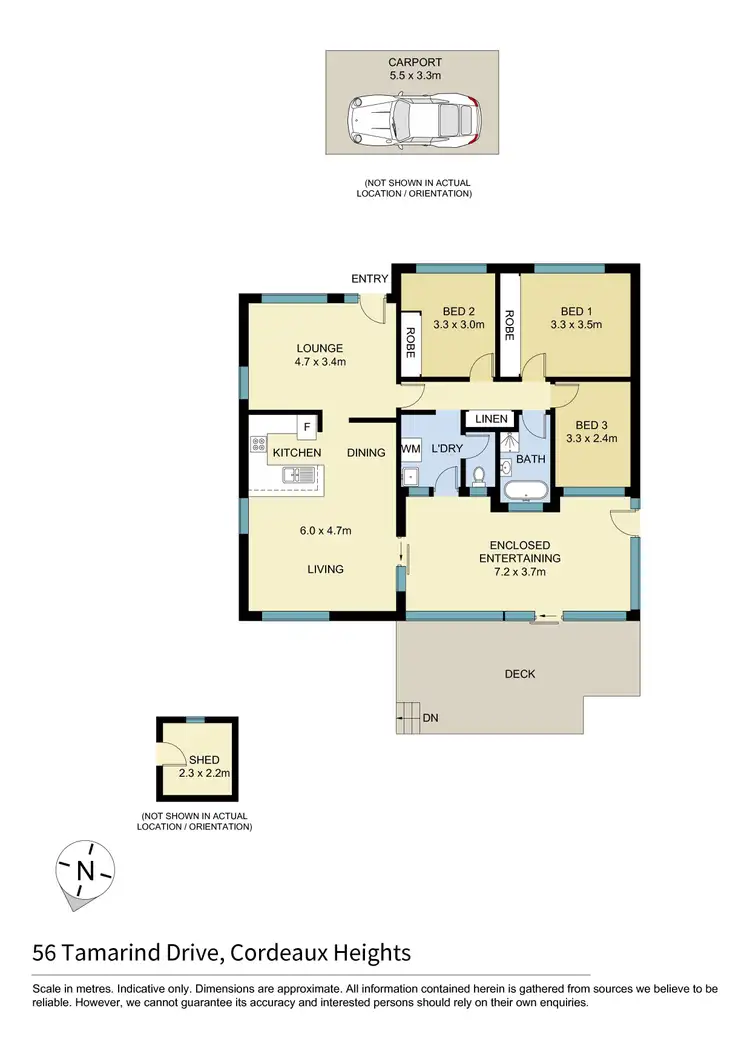 Floorplan of Homely house listing, 56 Tamarind Drive, Cordeaux Heights NSW 2526