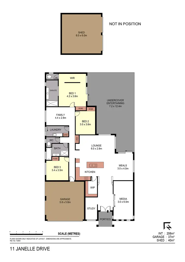 Floorplan of Homely house listing, 11 Janelle Drive, Maiden Gully VIC 3551