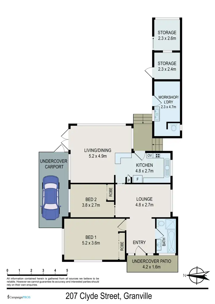 Floorplan of Homely house listing, 207 Clyde Street, Granville NSW 2142