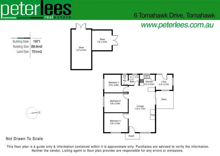 Floorplan of Homely house listing, 6 Tomahawk Drive, Tomahawk TAS 7262