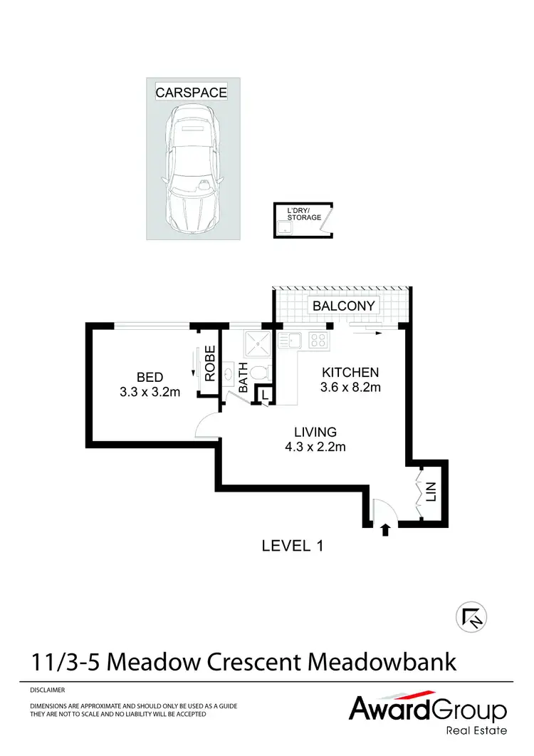 Floorplan of Homely unit listing, 11/3-5 Meadow Crescent, Meadowbank NSW 2114