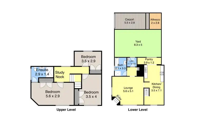 Floorplan of Homely townhouse listing, 21 Robertson Street, Carrington NSW 2294