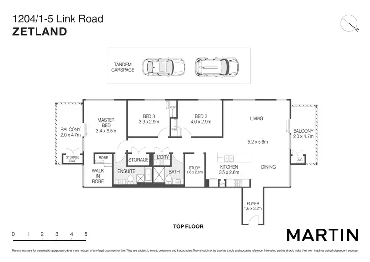 Floorplan of Homely apartment listing, 1204/1-5 Link Road, Zetland NSW 2017