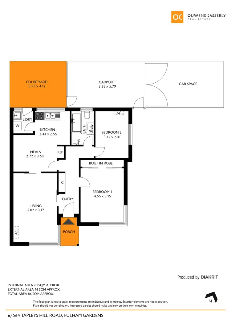 Floorplan of Homely unit listing, 6/564 Tapleys Hill Road, Fulham Gardens SA 5024