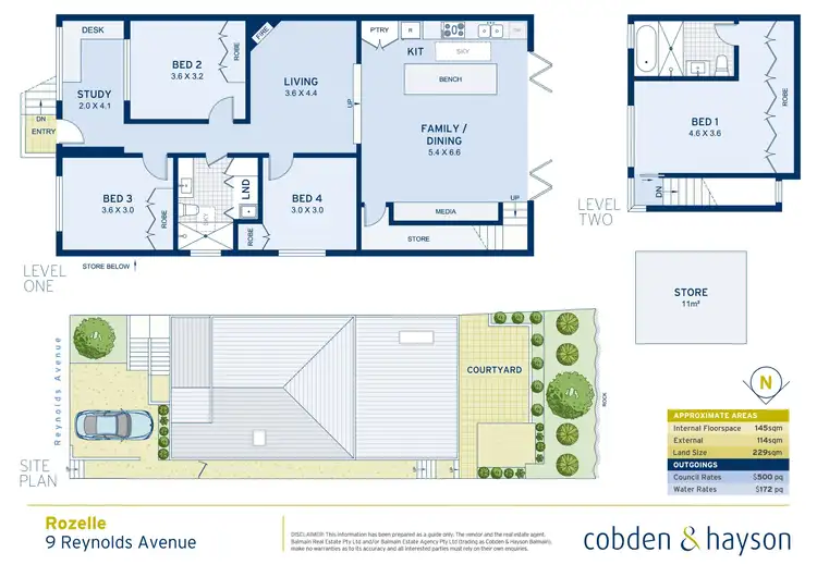 Floorplan of Homely house listing, 9 Reynolds Avenue, Rozelle NSW 2039