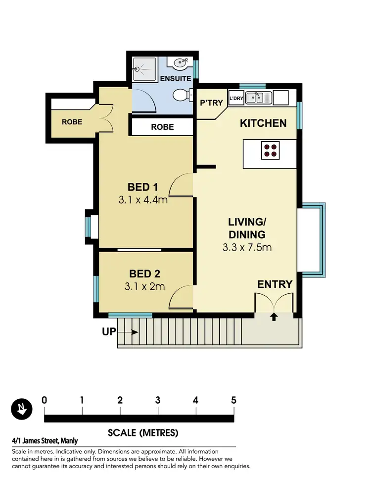 Floorplan of Homely apartment listing, 4/1 James Street, Manly NSW 2095