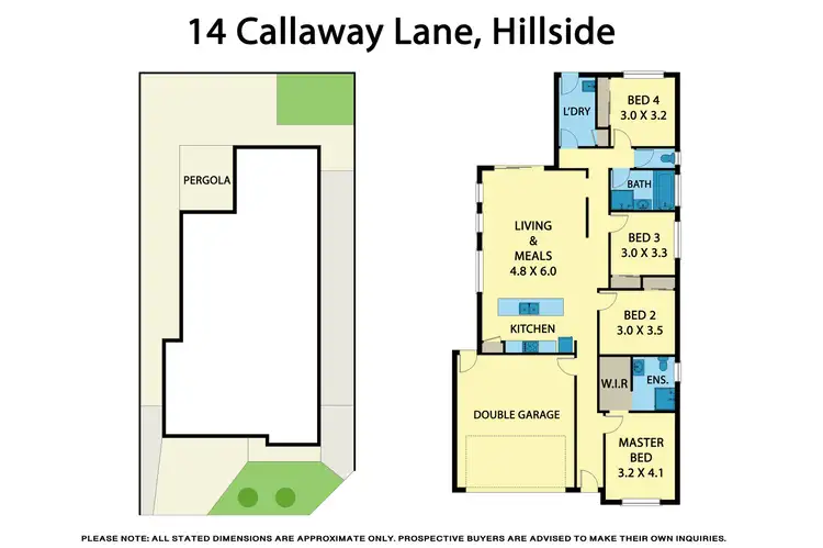 Floorplan of Homely house listing, 14 Callaway Lane, Hillside VIC 3037