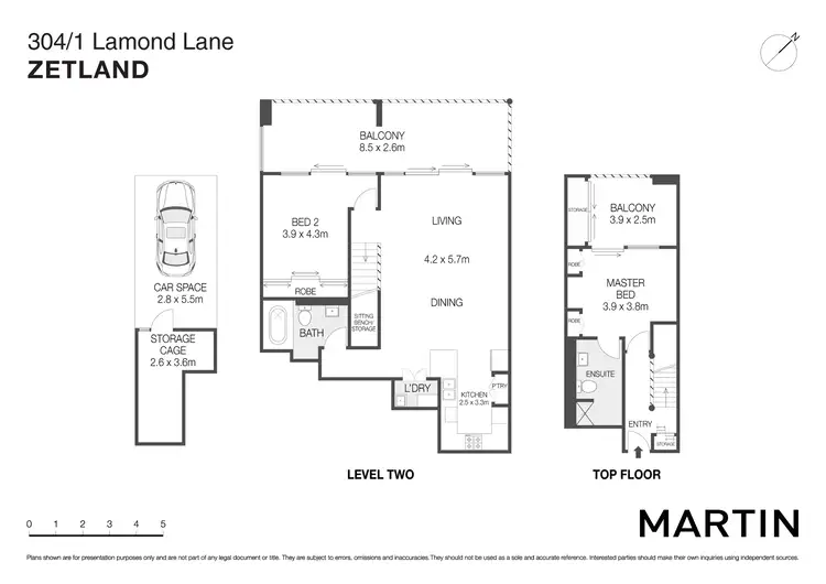 Floorplan of Homely apartment listing, 304/1 Lamond Lane, Zetland NSW 2017