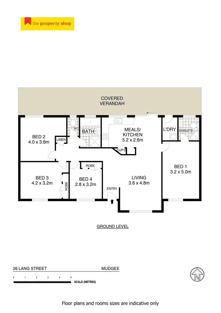 Floorplan of Homely house listing, 26 Lang Street, Mudgee NSW 2850