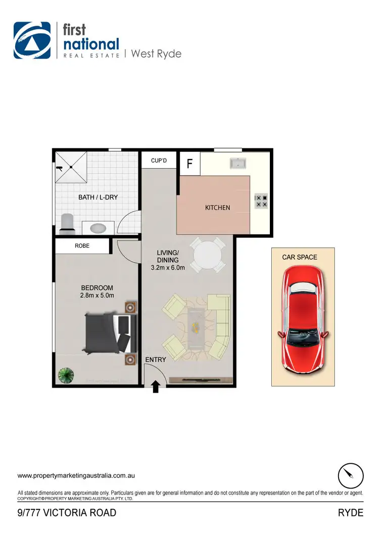 Floorplan of Homely apartment listing, 9/777 Victoria Road, Ryde NSW 2112