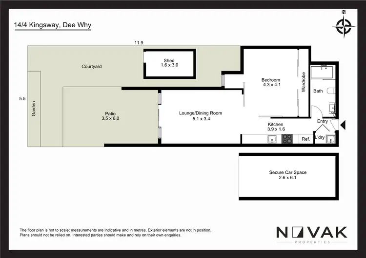Floorplan of Homely apartment listing, 14/4 Kingsway, Dee Why NSW 2099