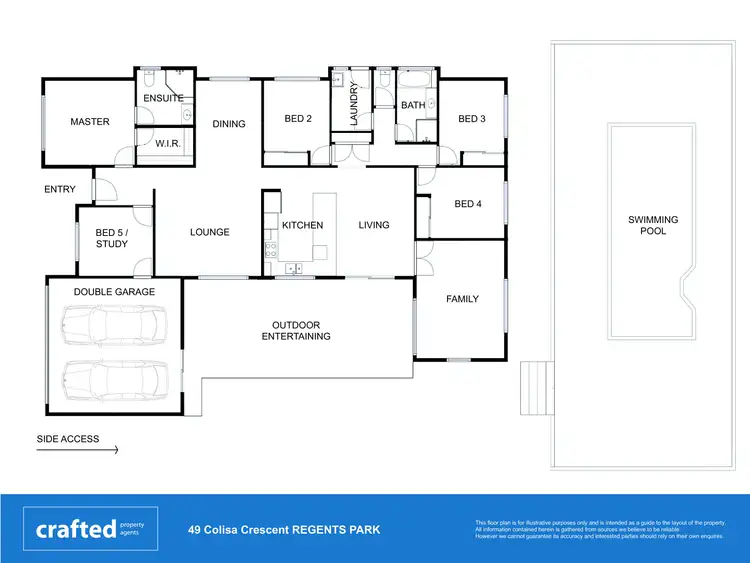 Floorplan of Homely house listing, 49 Colisa Crescent, Regents Park QLD 4118