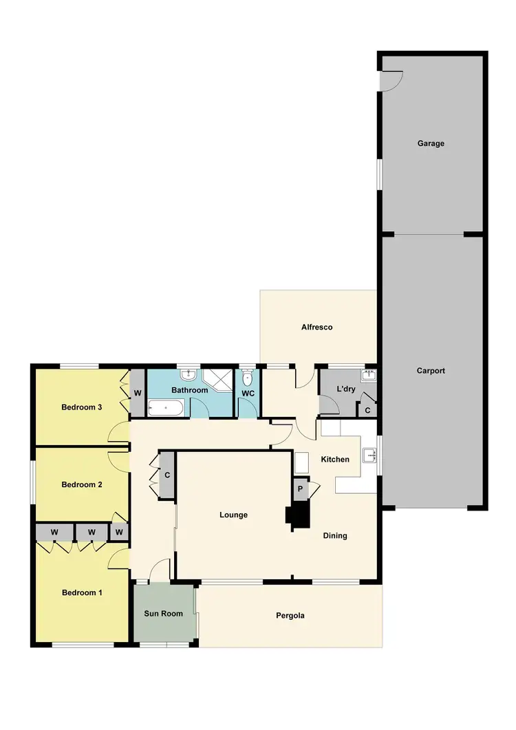 Floorplan of Homely house listing, 386 Forest Street, Wendouree VIC 3355