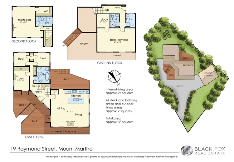 Floorplan of Homely house listing, 19 Raymond Street, Mount Martha VIC 3934
