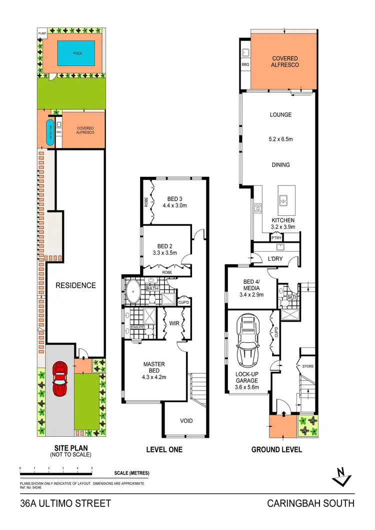 Floorplan of Homely semi-detached listing, 36A Ultimo Street, Caringbah South NSW 2229