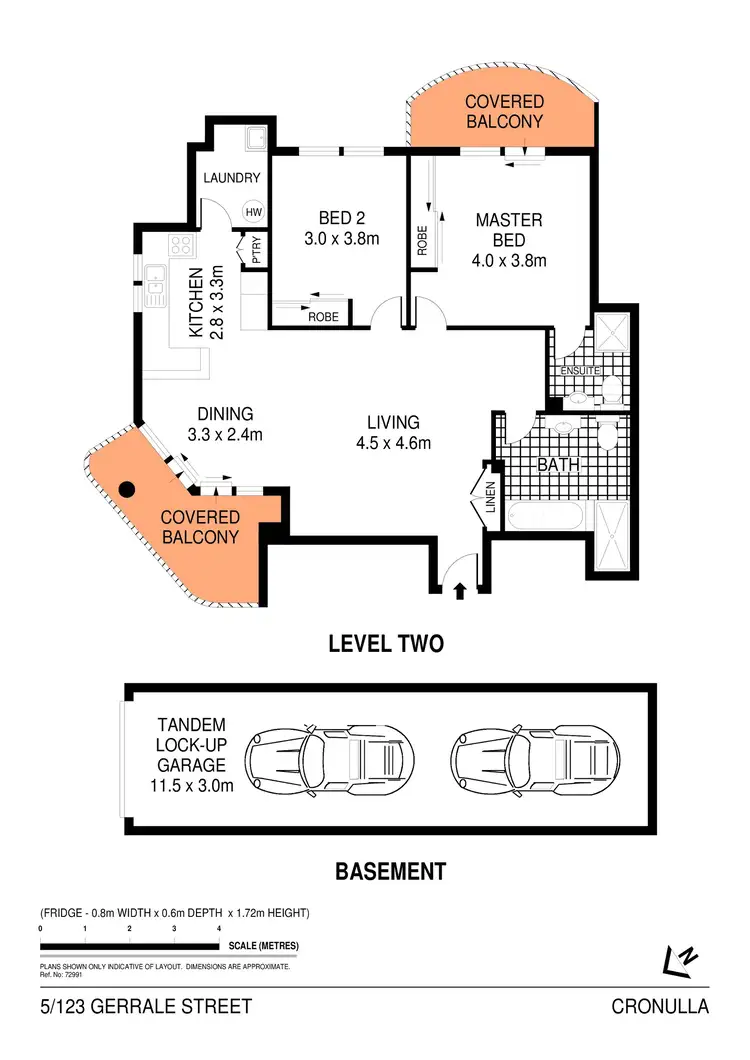 Floorplan of Homely apartment listing, 5/123 Gerrale Street, Cronulla NSW 2230