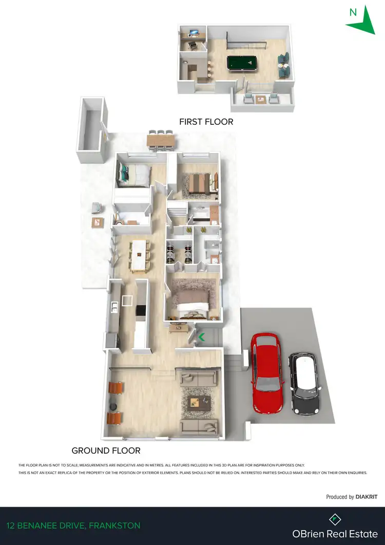 Floorplan of Homely house listing, 12 Benanee Drive, Frankston VIC 3199