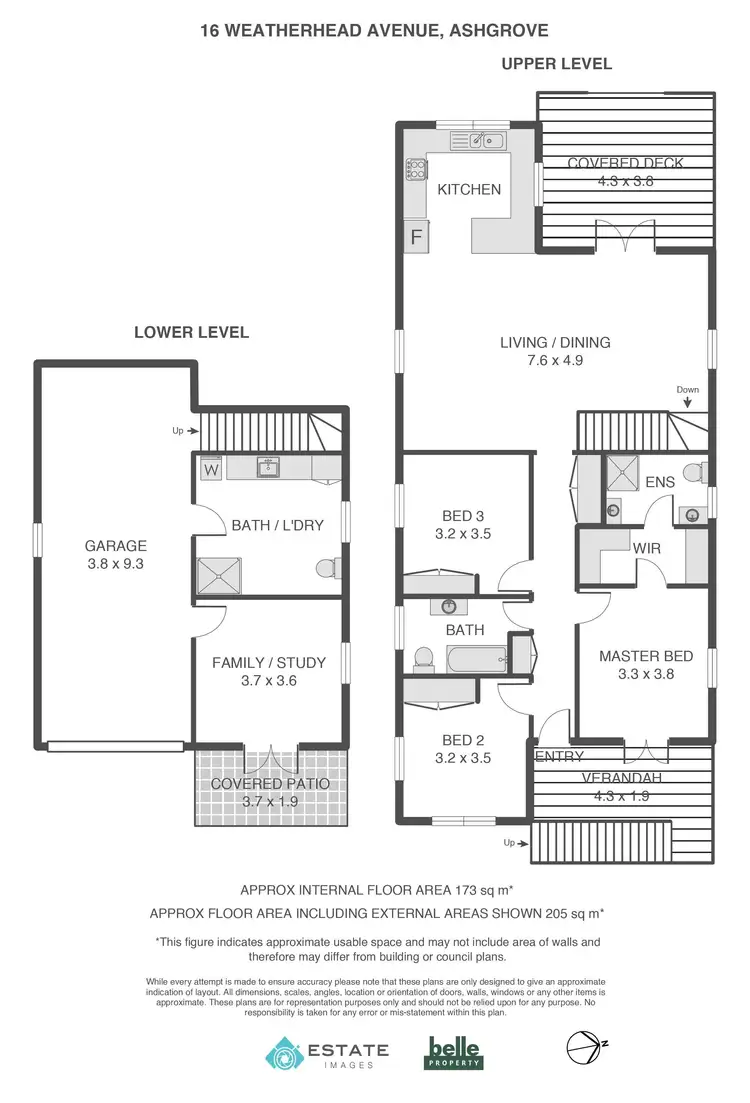 Floorplan of Homely house listing, 16 Weatherhead Avenue, Ashgrove QLD 4060