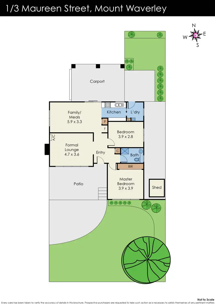 Floorplan of Homely unit listing, 1/3 Maureen Street, Mount Waverley VIC 3149