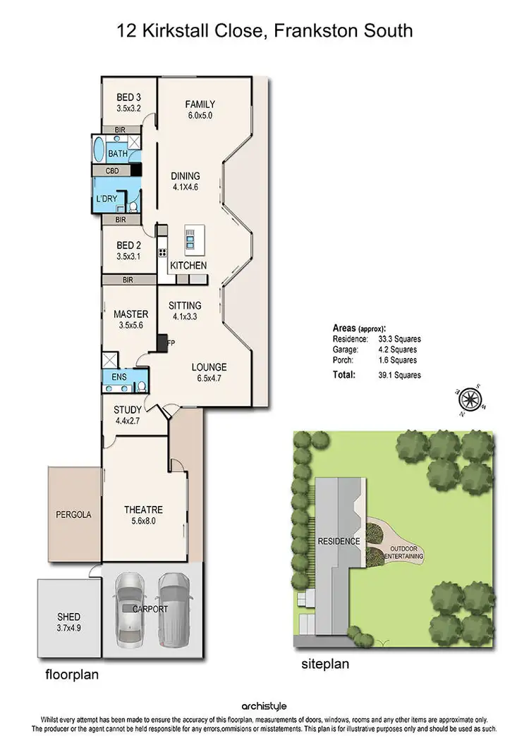 Floorplan of Homely house listing, 12 Kirkstall Close, Frankston South VIC 3199