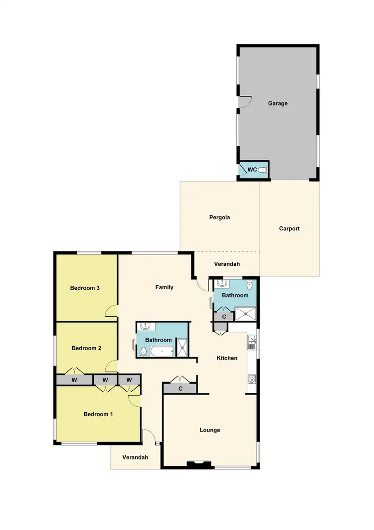 Floorplan of Homely house listing, 36 Lilian Street, Stawell VIC 3380