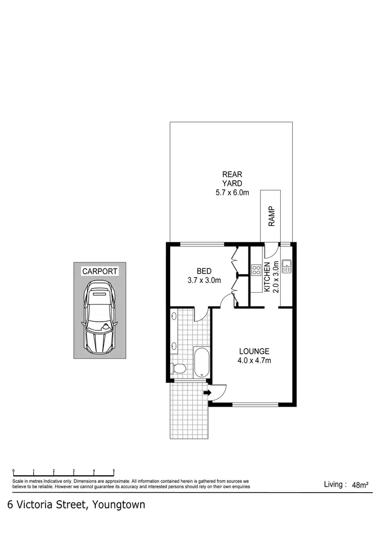 Floorplan of Homely unit listing, 5/6 Victoria Street, Youngtown TAS 7249