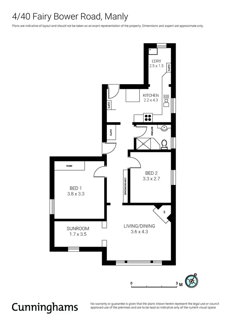 Floorplan of Homely unit listing, 4/40 Fairy Bower Road, Manly NSW 2095