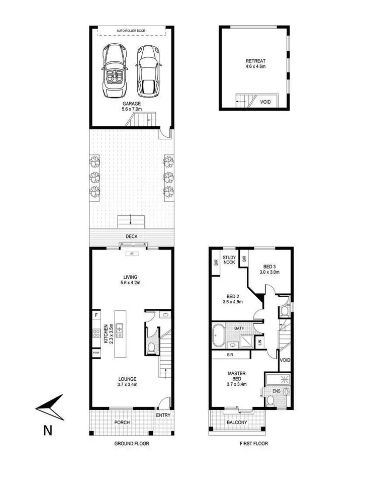 Floorplan of Homely townhouse listing, 14/8 Moresby Court, Craigieburn VIC 3064