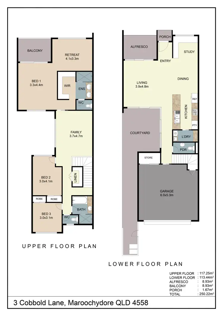 Floorplan of Homely house listing, 3 Cobbold Lane, Maroochydore QLD 4558