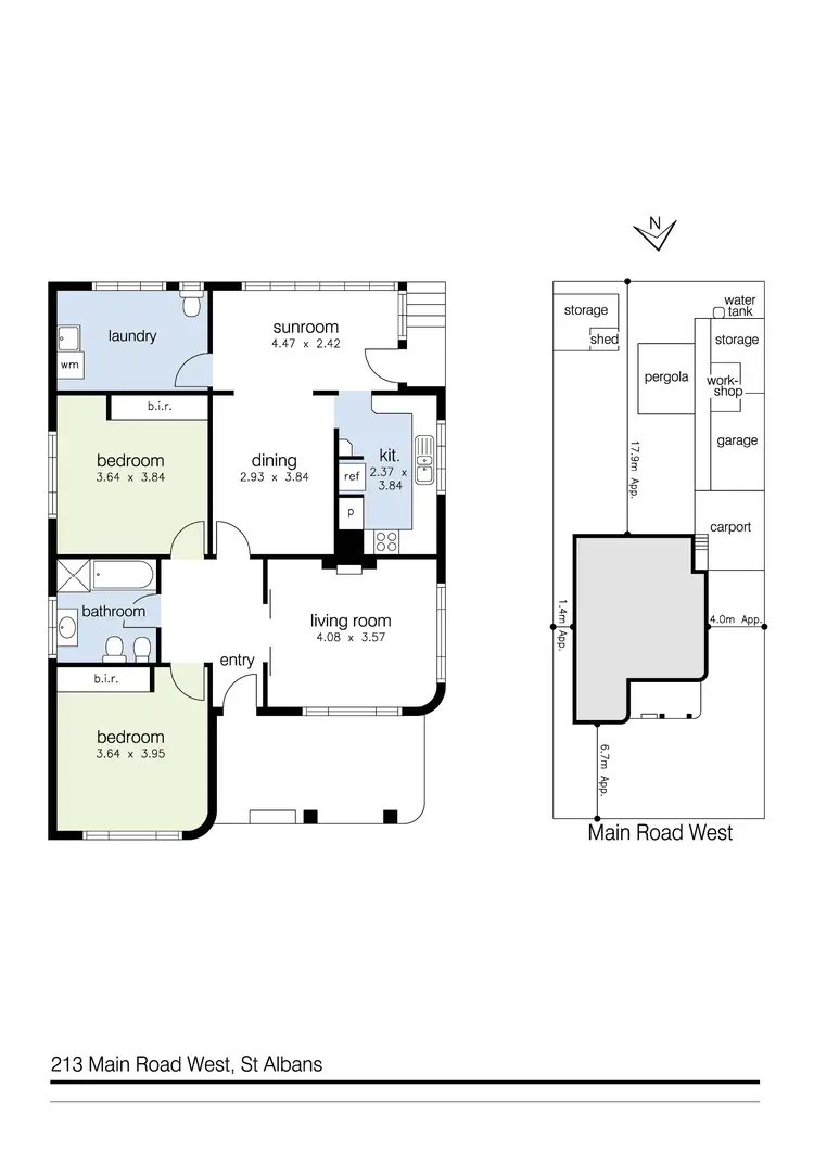 Floorplan of Homely house listing, 213 Main Road West, St Albans VIC 3021