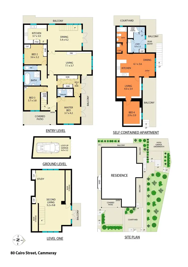 Floorplan of Homely house listing, 80 Cairo Street, Cammeray NSW 2062