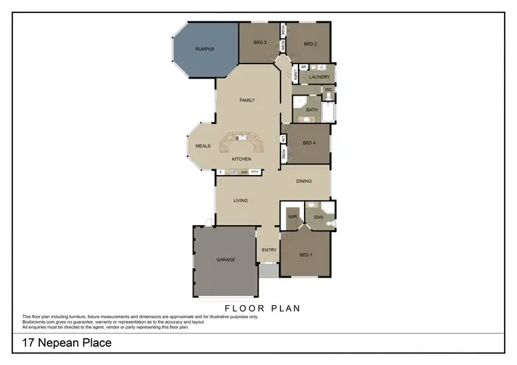 Floorplan of Homely house listing, 17 Nepean Place, Dubbo NSW 2830