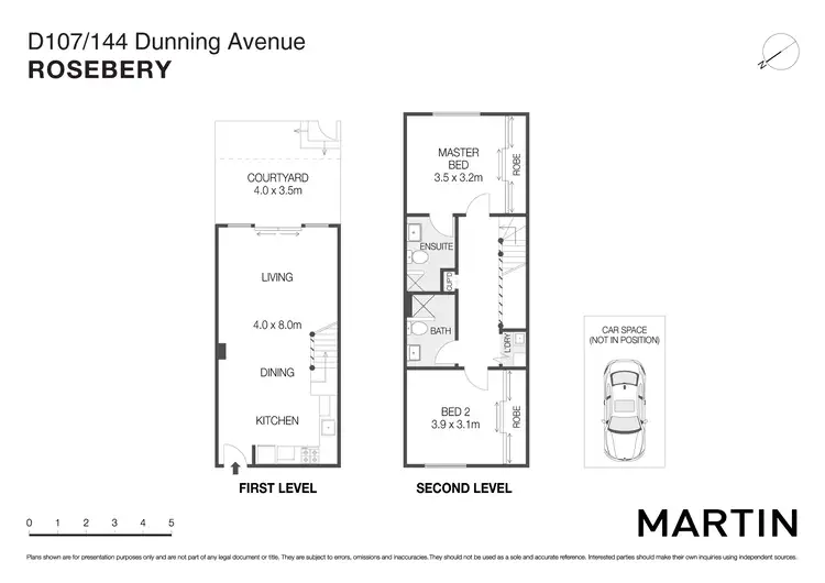 Floorplan of Homely apartment listing, D107/144 Dunning Avenue, Rosebery NSW 2018