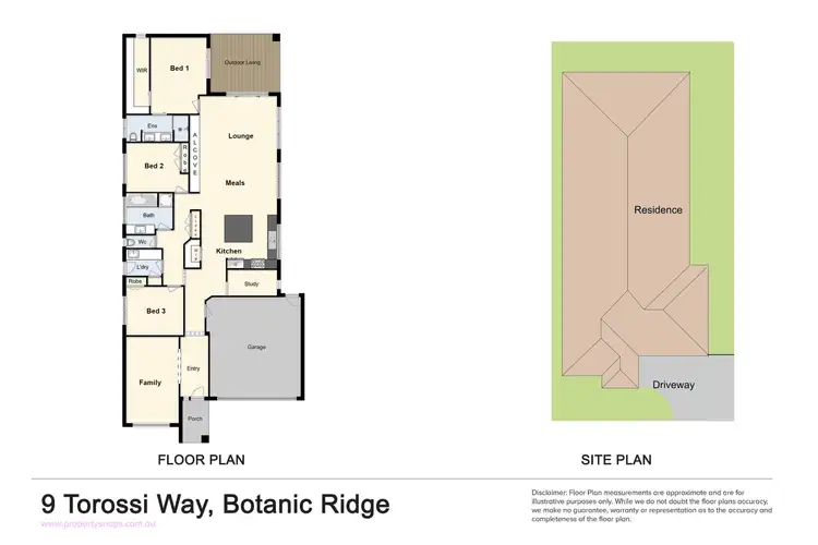 Floorplan of Homely house listing, 9 Torossi Way, Botanic Ridge VIC 3977