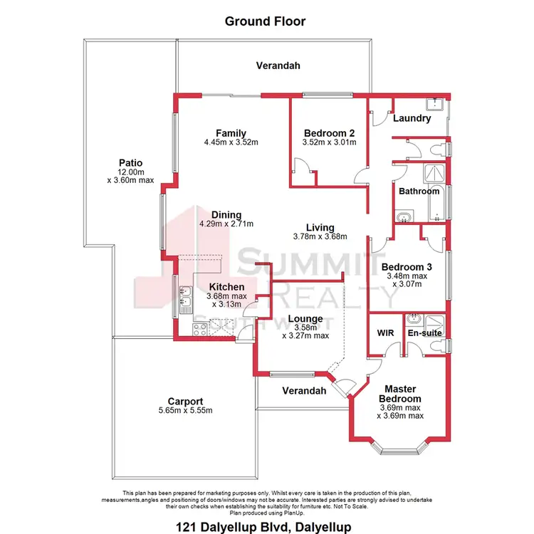 Floorplan of Homely house listing, 121 Dalyellup Boulevard, Dalyellup WA 6230