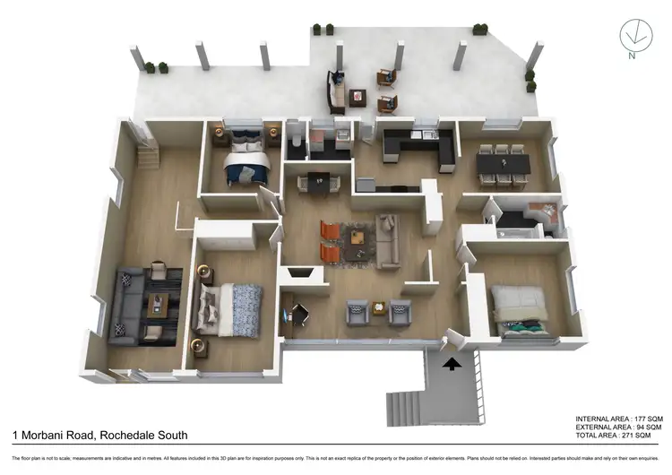 Floorplan of Homely house listing, 1 Morbani Road, Rochedale South QLD 4123