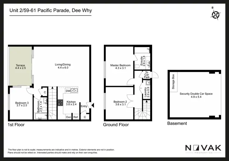 Floorplan of Homely apartment listing, 2/59-61 Pacific Parade, Dee Why NSW 2099